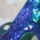 Wedding Shoes - Peacock Themed Sequin Custom Wedding Shoes - New
