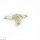 14k Diamond ring - pear shaped Diamond engagement ring - wedding ring, 14k Gold, Handmade