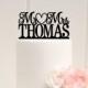 Personalized Mr and Mrs Heart Wedding Cake Topper with YOUR Last Name