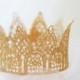 Lace crown cake topper, "Princess Grace" with flair, bachelorette crown, tiara cake topper, photo prop, cake smash, princess party, gold