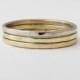 Gold Stacking Rings Yellow Gold Green Gold White Gold Hammered Stacking Rings Gold Wedding Ring 14k Gold Wedding Bands