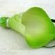 Boutonniere calla lily lime green white Wedding boutonnieres