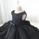 Newborn Party Dress with Special Black Lace, Birthday Dress for Girls, Baby Pageant Dress, PD095