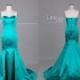Green Sweetheart Long Mermaid Prom Dress/Sexy Bow Back Mermaid Party Dress/Long Prom Dress/Mermaid Prom Dress/Bridesmaid Dress  DH380