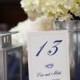 20 Nautical Wedding Table Number Holders - Rope Table Number Holders- Cotton Knots