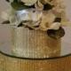 Gold Cake Stand, Cake Riser 14 inch round  Gold Bling Cake Stand with a 14 inch  mirror top. Includes 1 (one)