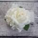 Ivory Rose and Hydrangea Corsage - Wedding Corsage