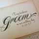 Groom Wedding Card, Vintage Inspired Newlywed, To My Handsome Groom on our Wedding Day