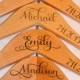 5 Personalized Bridesmaid Hanger - Wooden Engraved Hanger - Bridal Dress Hanger