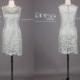 Green Lace Short Bridesmaid Dress/Knee Length Lace Bridesmaid Dress/Cheap Bridesmaid Dress/Custom Made Wedding Party Dress DH340