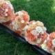 Paper Bouquet - Paper Flower Bouquet - Wedding Bouquet - Peach and Salmon with Orange - Custom Made - Any Color