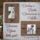 Today a Bride, Tomorrow a Wife, Forever your little girl. I Love you Mom & Dad Rustic Wedding Sign and Frame Gift for Brides parents gift
