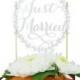 Just Married Paper Cake Topper