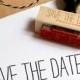 Save The Date Stamp with Hearts