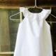 White or Ivory girls ruffle beach Dress size 6 months 12 months 18 months 2t 3t 4t 5t