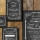 Chalkboard Wedding Invitation Suite Any Color Digital file Rustic Old West Country