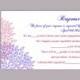 DIY Wedding RSVP Template Editable Text Word File Download Rsvp Template Printable RSVP Cards Purple Fuschia Rsvp Card Floral Rsvp Card