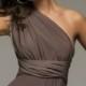 Bridesmaid Floor Length Mocha Brown Infinity Dress Convertible Wrap Dress- Long Dresses.