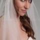 Cap Veil, 1920's Flapper Style Bridal Veil, Lace Wedding Veil - Madonna