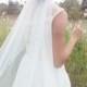 Wedding veil, Dotted Veil, Bridal Veil, Swiss Dot Veil --EMILY