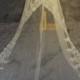 Luxurious cathedral veil, 3m wedding veil, lace veil, sequined lace veil, white ivory chapel veil, the bride  accessories