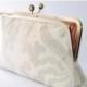 ON SALE Ivory Clutch Bag, Light Cream Formal Clutch Bag : bridal accessory, wedding day, bridesmaid gift