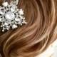Wedding Bridal Hair Comb Art Deco Pearl Rhinestone Hair Comb Bridal Rhinestone HairComb Wedding Crystal Comb Diamond Bridal Hair Piece ELORA