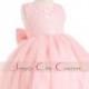 BELLA Pink Flower Girl Dress / Pink lace dress / Pink Birthday Dress / 1st Birthday Dress / Pink Tulle Dress / Pink Flower Girl Dress