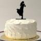 Silhouette Cake Topper Bride and Groom Silhouette Wedding Cake Topper Groom Lifting up Bride Dancing Cake Topper