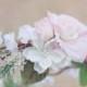 wedding flower bridal hair accessory pink roses hair wreath silk headpiece peachy pink silk flower