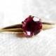 Antique Pink Sapphire Engagement Ring Claw Set Circa 1910s