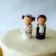 Star Wars wedding Princess Leia and Han Solo wooden cake topper