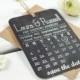 chalkboard save-the-date - luggage tag
