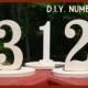 DIY Do-It-Yourself Wood Wooden Wedding Reception Birthday Party Table Numbers- 1-10 table numbers