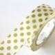 Japanese Gold Washi Tape BIG Dots 15mm Japanese MT Gold Masking Tape - diy Wedding Invitation Seal Bridal Shower  PrettyTape