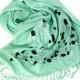Hospital green Chill Pill scarf. Mint green Pill spill pashmina scarf. Perfect for doctors, nurses or pharmacists. More colors available!