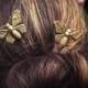 Butterfly Hair Pins Gold Butterfly Bobby Pins Brass Hair Pins Butterfly Hair Clips