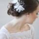 Crystal bridal headpiece, wedding headpiece, wedding hair accessories, bridal silk hair flowers, wedding crystal pearl hair comb, Style 273