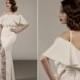 Veronica two piece unique wedding dress ensemble in ivory glamorous 30's Hollywood vintage inspired