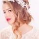 cherry blossom flower crown, wedding headpiece, flower crown, bridal headband, wedding headband, bridal headpiece, wedding accessories