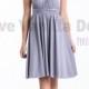 Bridesmaid Dress Infinity Dress Periwinkle Knee Length Wrap Convertible Dress Wedding Dress