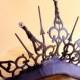 Gothic Tiara with Swarovski Crystals- The Queen of Hearts Royal Whim