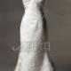 Vintage Inspired Lace Wedding Dress Keyhole Back Wedding Gown Shabby Chic Wedding Dress W785