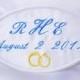 Personalized Wedding Dress Label  oval  White Satin by Natalia Sabins Custom Embroidered