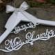 Personalized Wedding Hanger with date, Deluxe Custom Bridal Hanger, Bride Name Hanger, Bridesmaid Hanger, wedding gift EL020