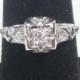 Vintage 14k White Gold Diamond Ring 14k Old Mine Cut Diamond Ring Vintage Diamond Engagement Ring 1920 Art Deco PreEngagement Promise Ring