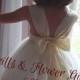 Ivory Flower Girl Dress Chiffon Cut Lace with Swarovski Rhinestone Tulle Dress for Flower Girls Sizes 2T, 3T, 4T up to Girls size 7