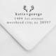 Personalized Return Address Stamp – Antlers – Rustic Wedding Stamp