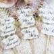 Wedding Cupcake Toppers Party Picks - Bridal Mix - Set of 54 - We Do Just Married Mr.&Mrs. - Choose Ribbons - Vintage Rustic Shabby Style