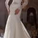Vestidos De Noiva 2016 Long Sleeves Lace Mermaid Wedding Dresses Sheer Applques Lace-up Back Plus Size Winter Bridal Gowns Beaded Belt BO82 Online with $133.51/Piece on Hjklp88's Store 